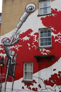 Artist mural Stokes Croft, Bristol