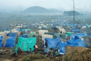 A Rwandan refugee camp in Zaire, 1994 Credit Wikipedia